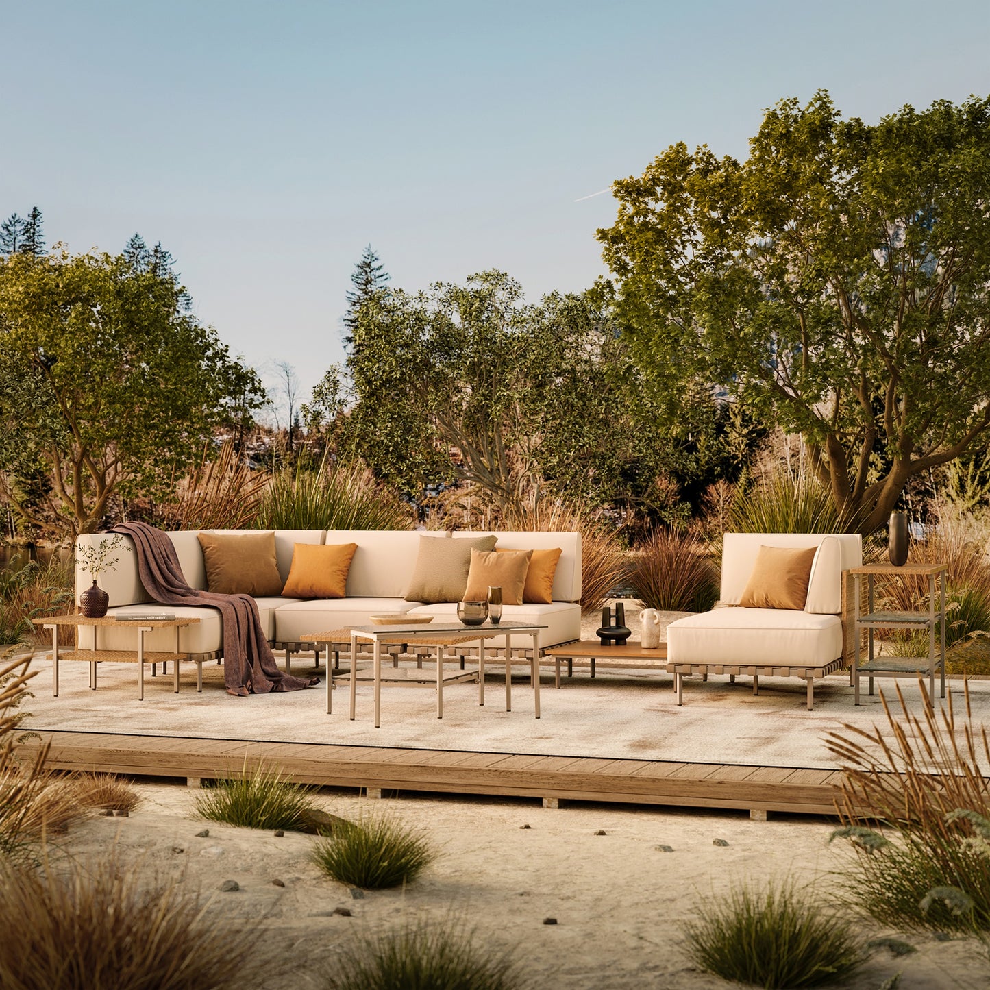 10-Piece Wicker Outdoor Conversation Set
