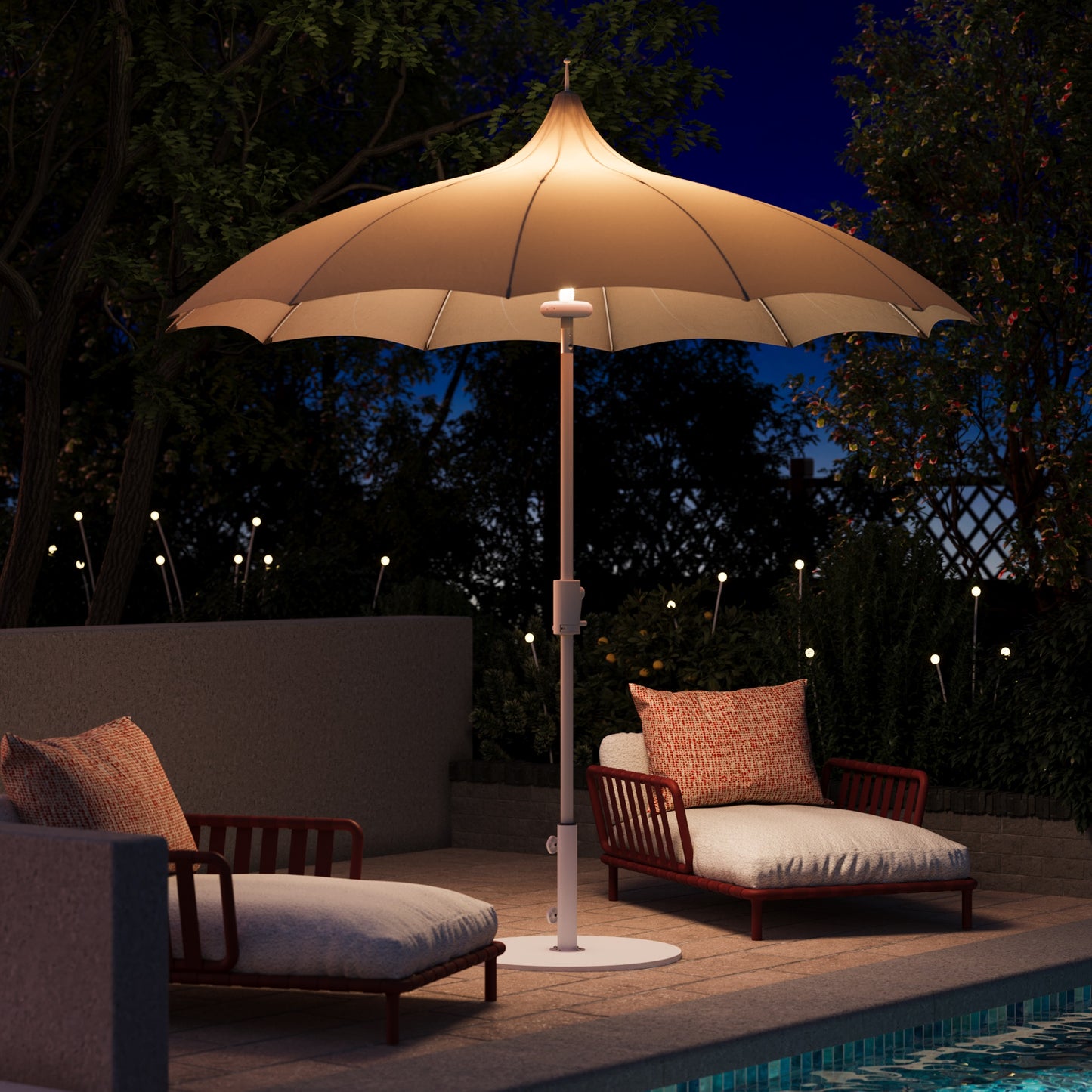 9FT Pergoda Patio Umbrella