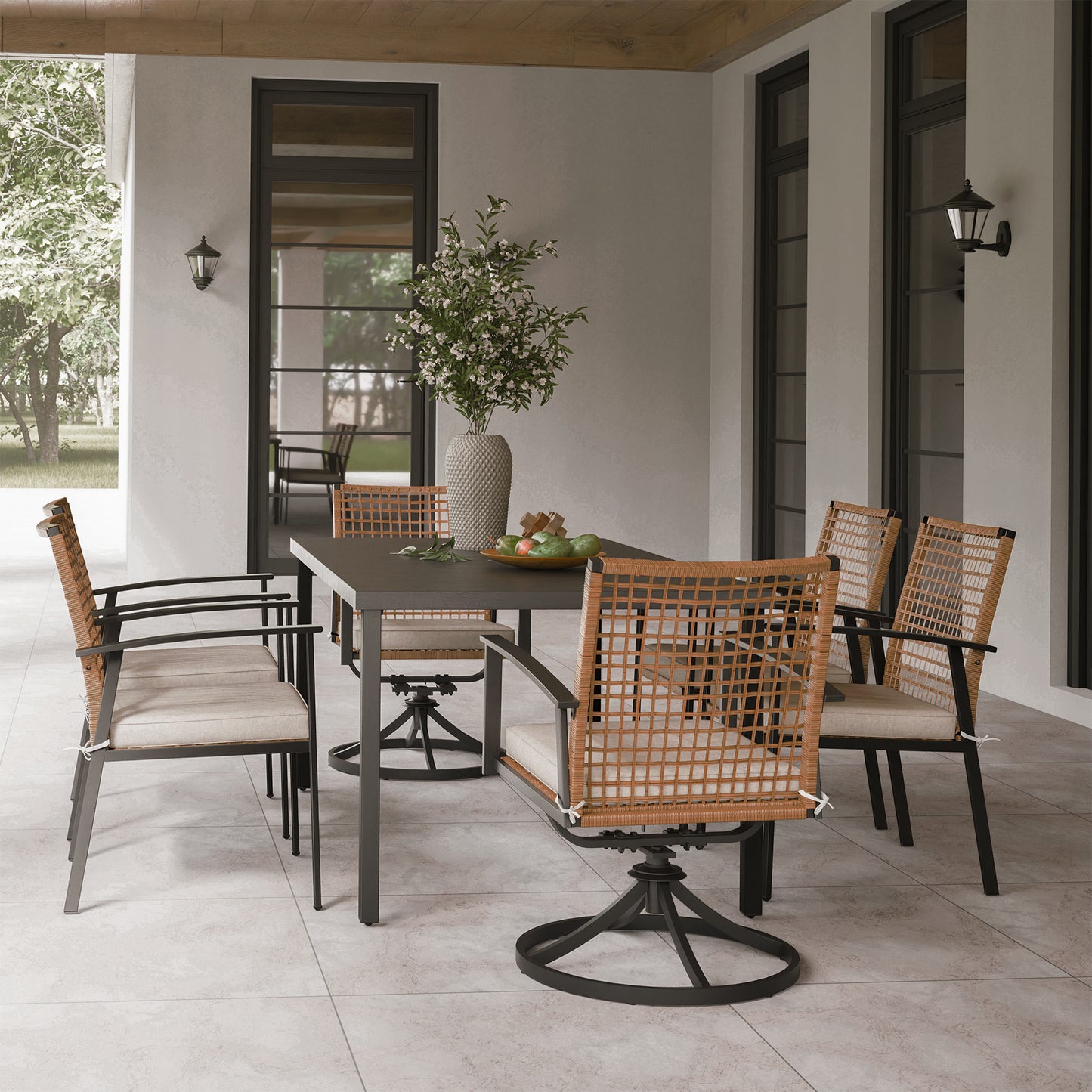 6 - Person Rectangular Outdoor Dining Set