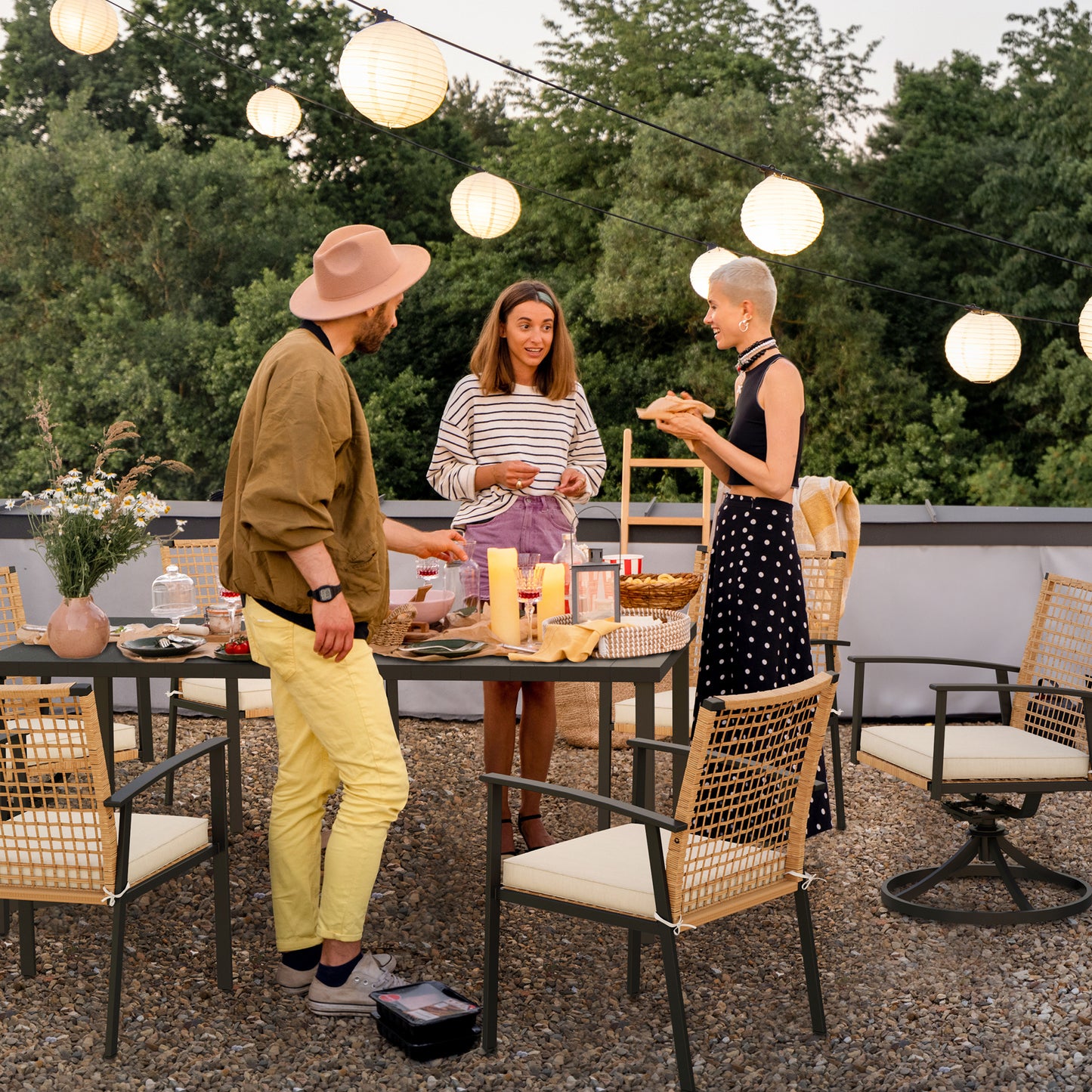 6 - Person Rectangular Outdoor Dining Set
