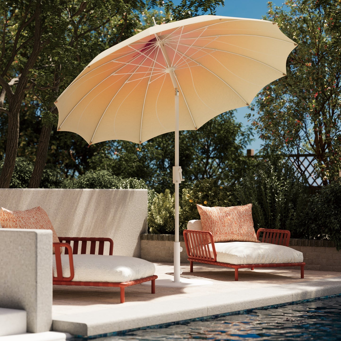 9FT Pergoda Patio Umbrella
