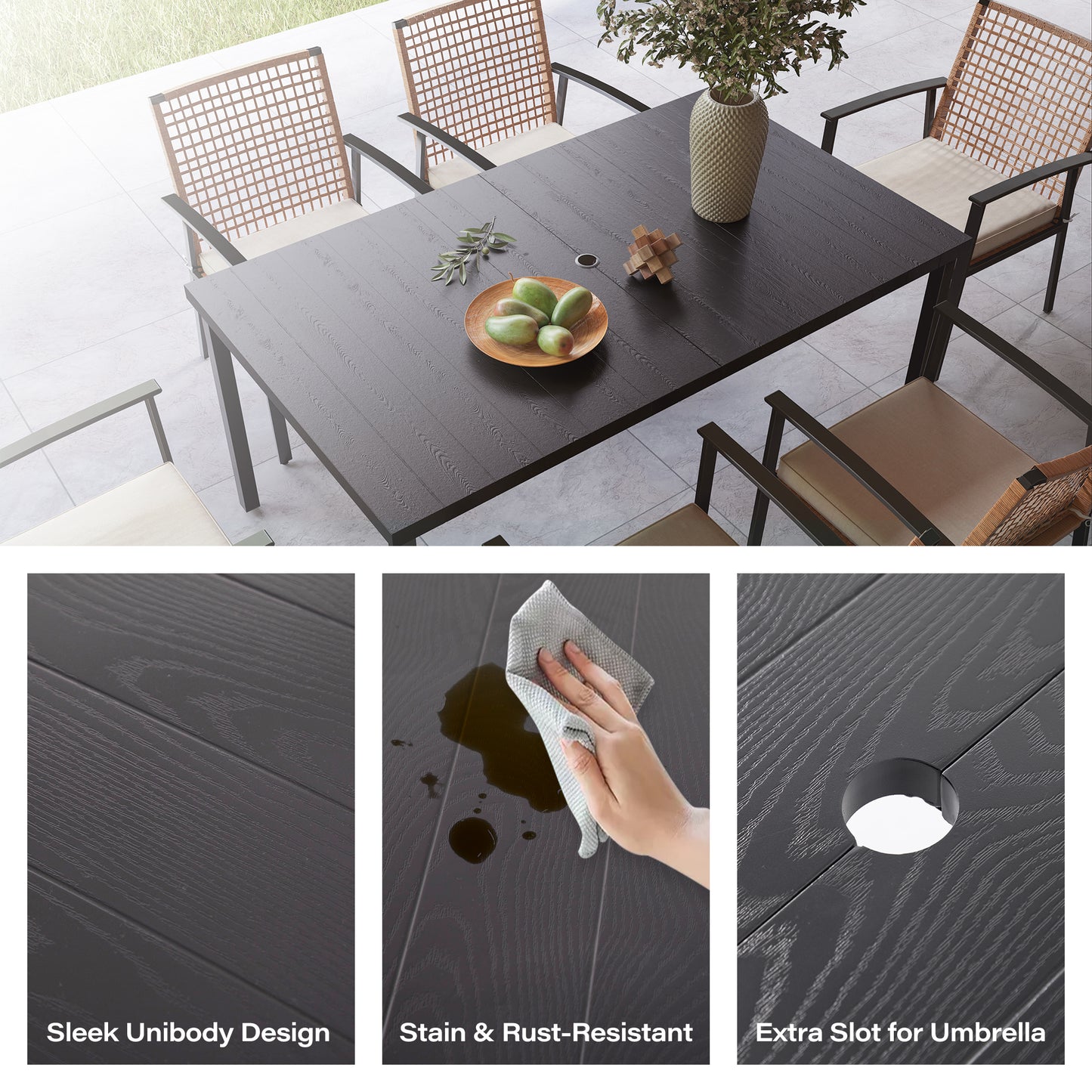 6 - Person Rectangular Outdoor Dining Set