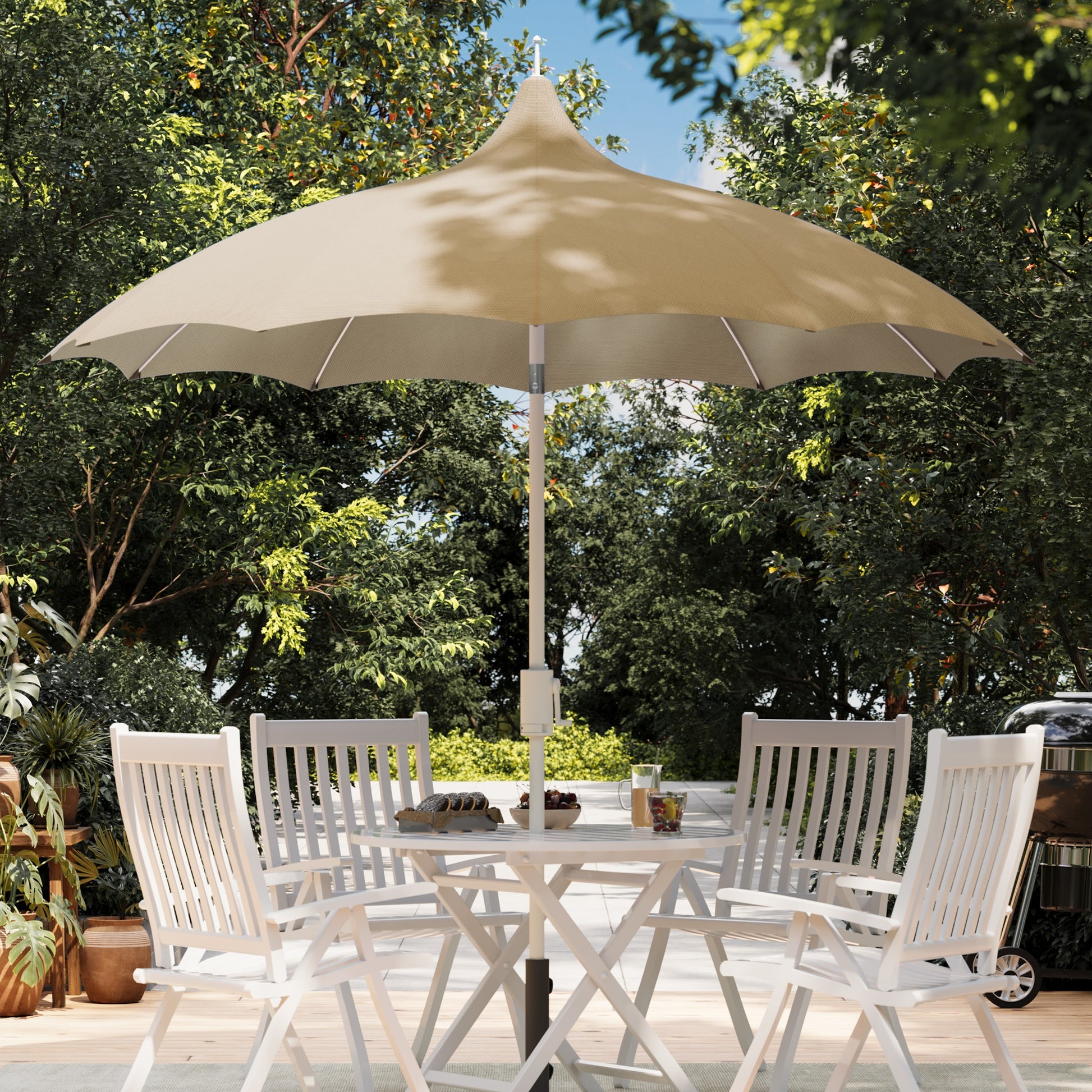 9.6' eastlake offset patio umbrella 9FT Patio Offset Umbrella – REMODE LIFE